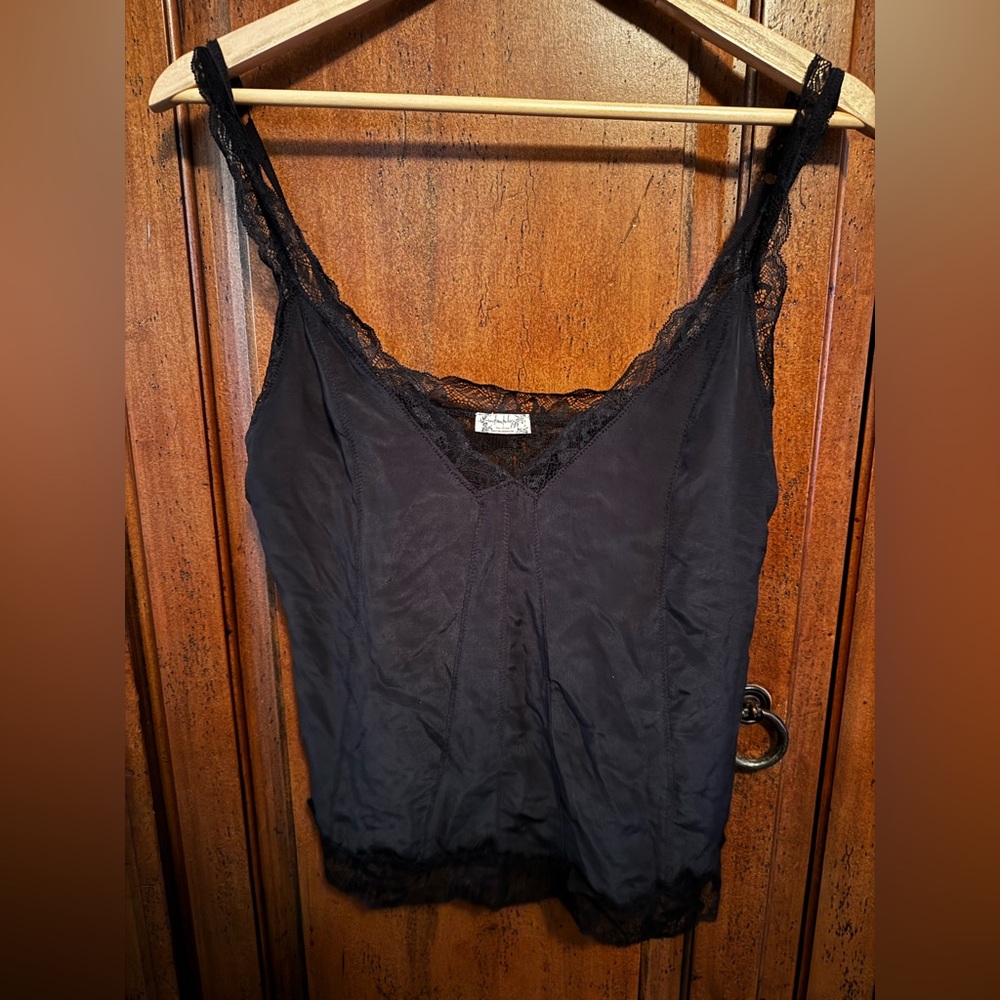 Free People Black Lace Camisole